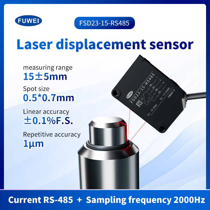 FSD23-15-RS485: Uusi sukupolvi erittäin tarkkoja lasersiirtymäantureita