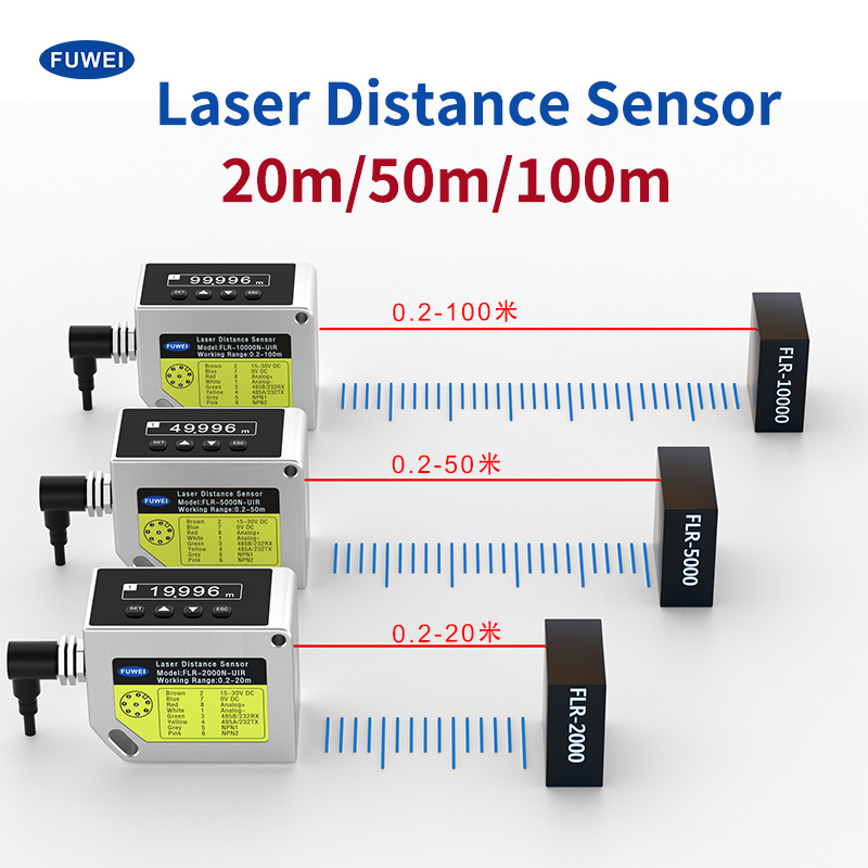 100 metrin laser etäisyysanturi FLR-10000N-UIR